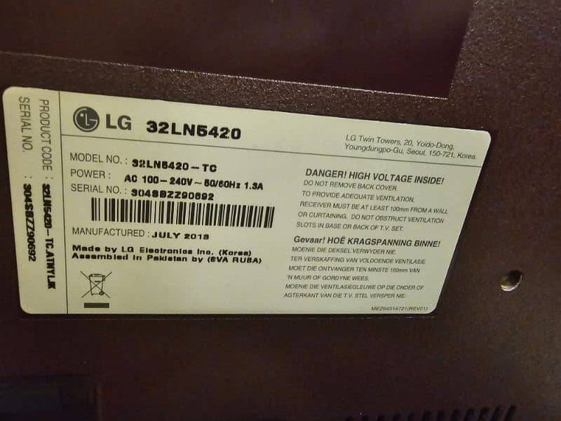 original LG LED 32" full hd 1080p 8