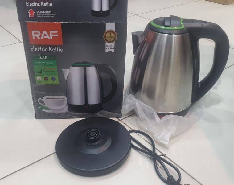 RAF Naitonal 2L Stiainless Steel Electric Kettle  Automatic Power 1