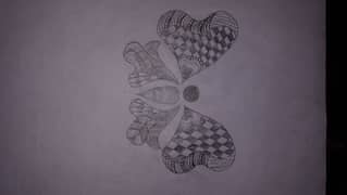doodle art butterfly
