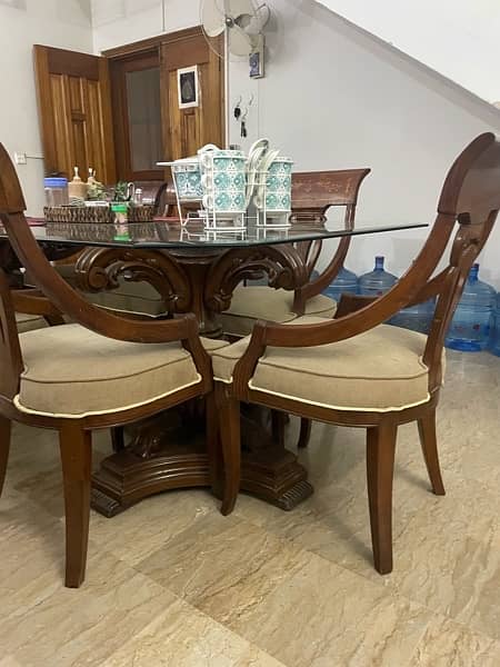 8 seater dining table with chairs 4