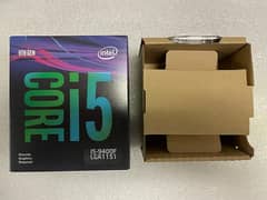 Intel i5 9400F 9th Gen CPU with Box and Stock Heatsink Cooler