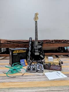 Stratocaster SQOE Nux Effects & Yamaha Amp Combo