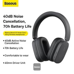 Baseus H1 Bowie Noise-Cancelling Wireless Headphone 70 Hour of Battery