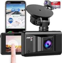 4k car dash cam front and back WiFi and GPS