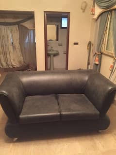 sofa 2 seater artificial leather good make 0