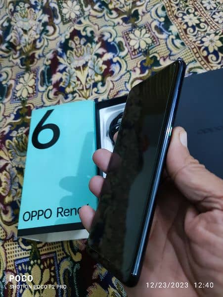 Oppo Reno 6  dual sim official PTA approved full box 8/128 GB 2