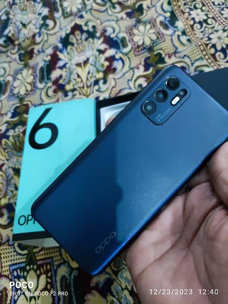 Oppo Reno 6  dual sim official PTA approved full box 8/128 GB 6