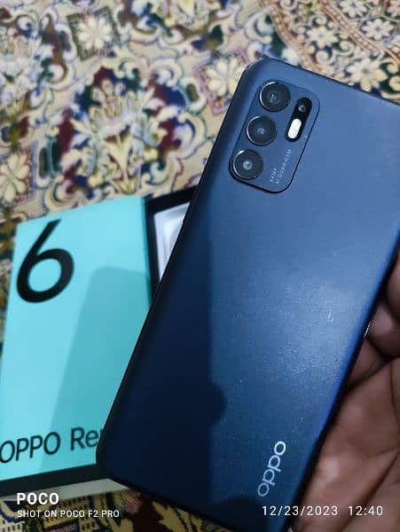 Oppo Reno 6  dual sim official PTA approved full box 8/128 GB 7