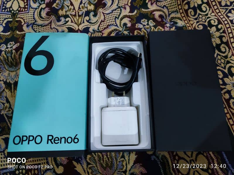 Oppo Reno 6  dual sim official PTA approved full box 8/128 GB 8