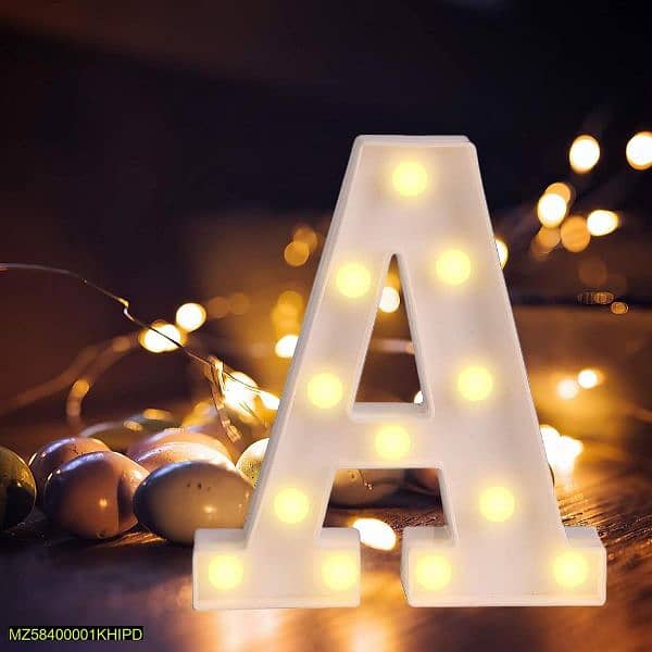 Led bettery operated alphabet 7