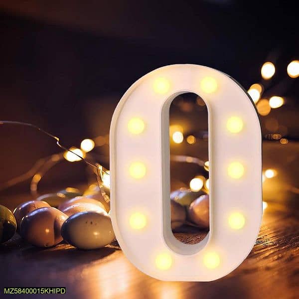 Led bettery operated alphabet 10