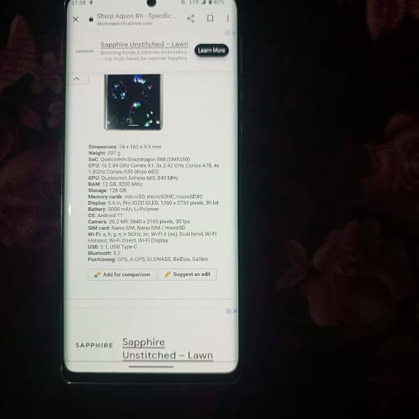 Aquos r6 12/128gb 1