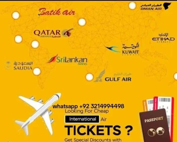 Air Ticketing Services/Travel Booking/Umrah pkgz services 0
