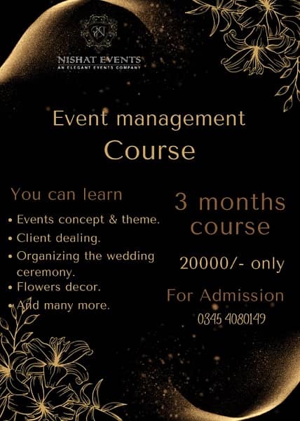 event management  course 0