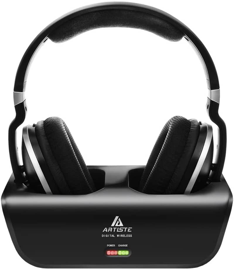 Artiste ADH300 Wireless TV Headphones 2.4GHZ 0