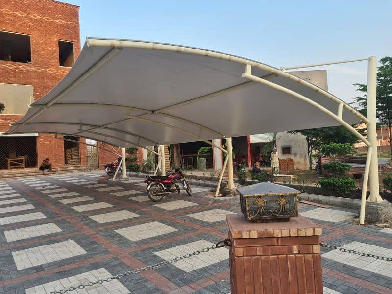 Tensile Parking shades - Porch shades - Best PVC Fabric Structures 1