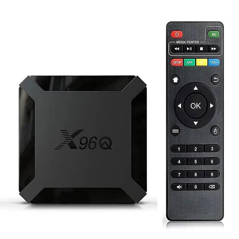 X96Q Smart 4K Android Box TV Device 4GB Ram/64 Rom (Free TV Chennels 4