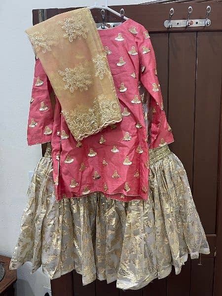 semi formal gharara shirt 1