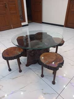 sheesham wood table and chairs