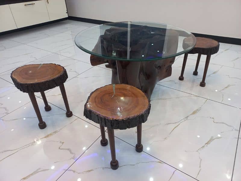 sheesham wood table and chairs 6