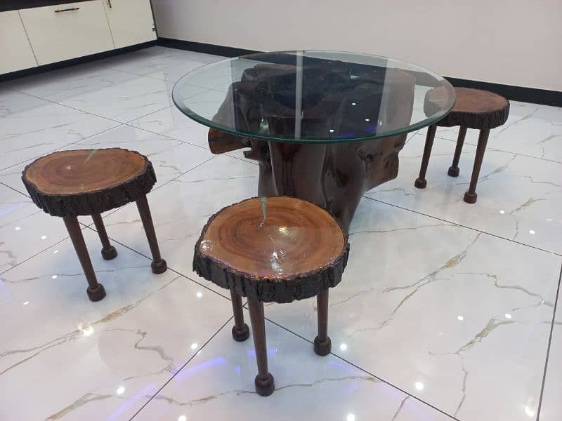 sheesham wood table and chairs 10