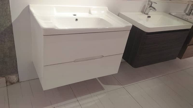 bathroom vanity/ wooden texture / pvc bathroom vanity sink/ ceramics 12