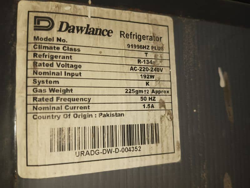 Dawlance refrigerator full  size 6