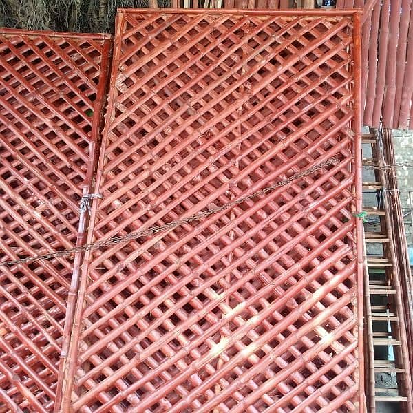 Bamboo work Animal shelter Parking shades Wall Partitions Jafri shades 3