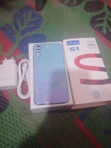 vivo S1 (8Gb/256Gb) Ram full new with box and charger pta proved 5