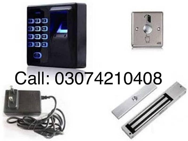 Zkteco Zkt x6 with Electric magnetic Security Door access control lock 0