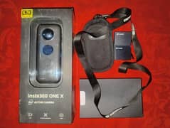 insta 360 one x full box with 2 batteries