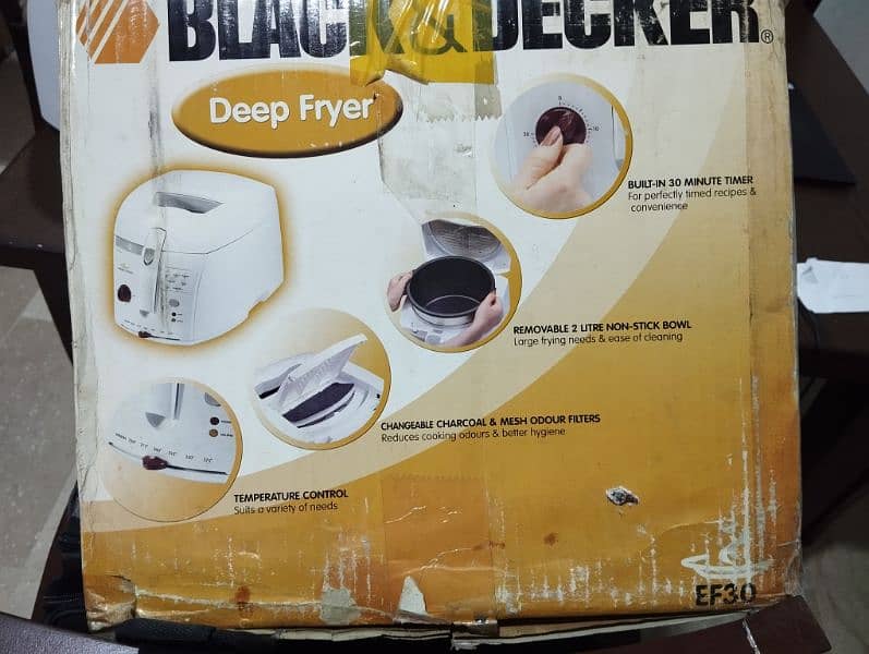 Black Decker Deep Fryer 2.0 Liters Other Kitchen Appliances