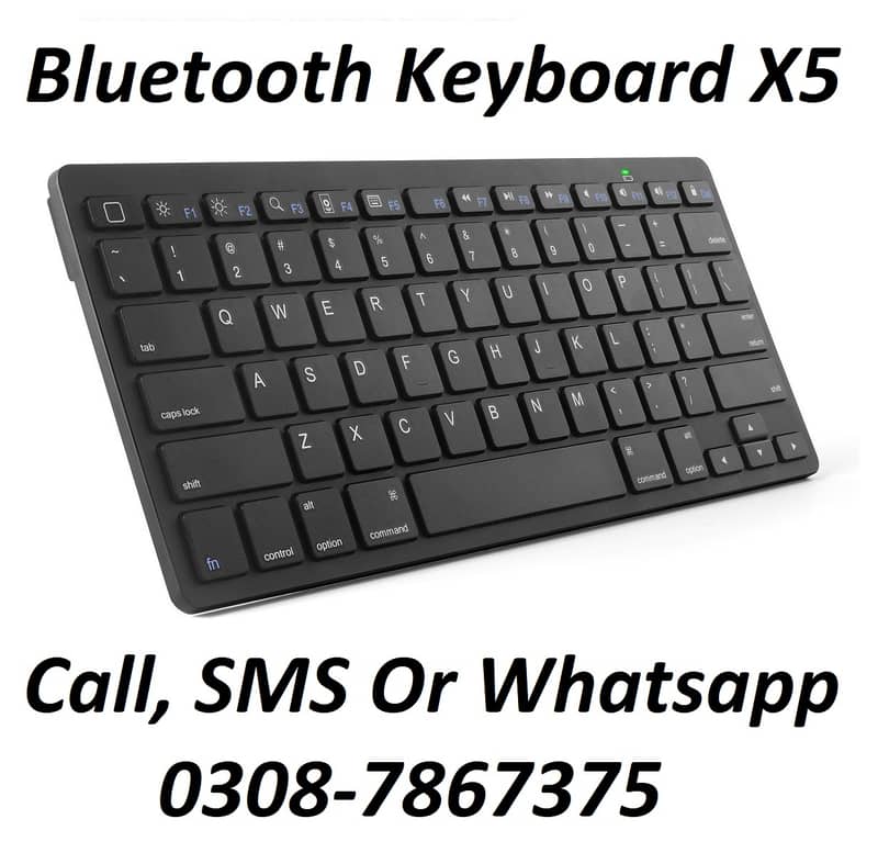 BLUETOOTH KEYBOARD X5 Home Delivery Available allover Pakistan 0