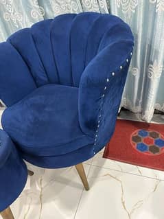 bedroom chair Royal Blue color