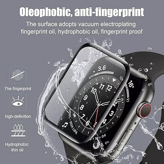 MobileZon Flexible Glass Smartwatch Screen Protector Guard A1OO 2