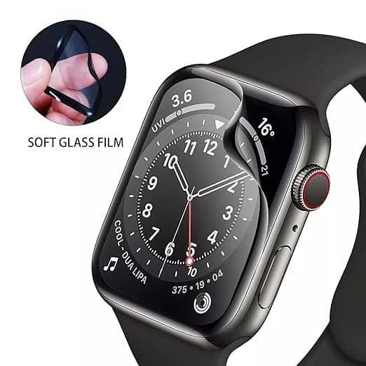 MobileZon Flexible Glass Smartwatch Screen Protector Guard A1OO 5