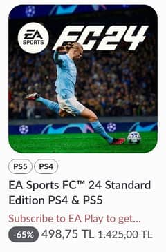 Fifa 24 Digital (Not Disc) Available for PS4/PS5/XBOX