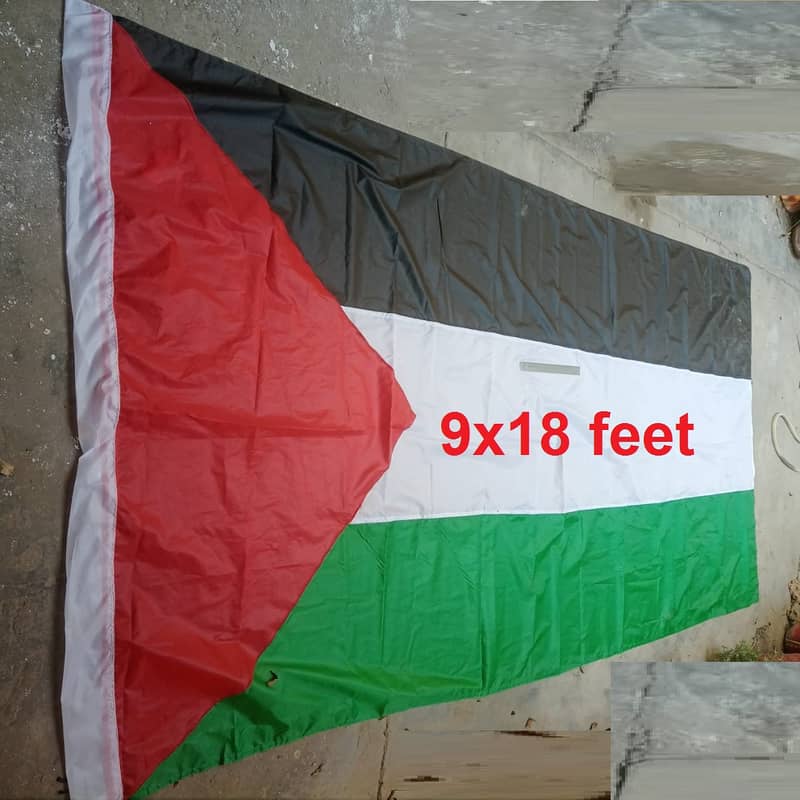 Palestine Flag 18ft, Palestinian keffiyeh, Scarf, Muffler, from Lahore