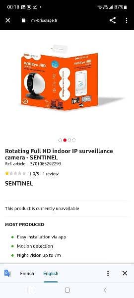 Sentinel WiFi Full HD1080p Rotative Camera 4