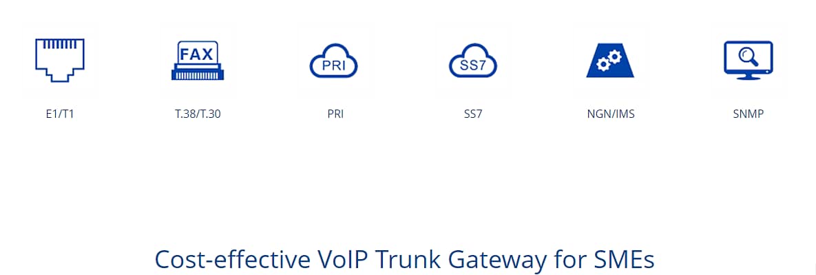 Digital VoIP Gateway E1 T1 PRI Gateway Dinstar MTG 200 6