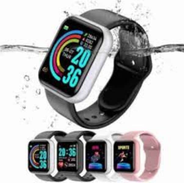 D20 Y68 Smart Watch Box Pack Sports Watch Fitness Tracker 1