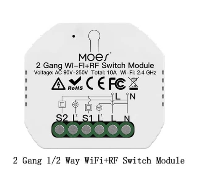 SMART HOME / Switch 4 Gang, WIFI works Alexa / Smart Life 12