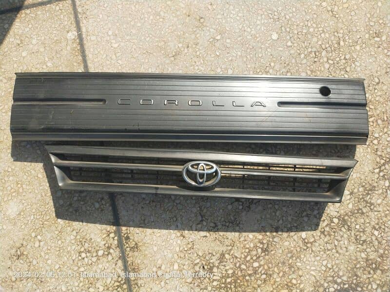 indus corolla back shield and front grill for sale 0