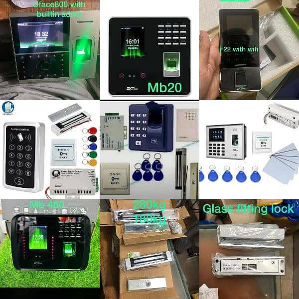 Zkteco Attendence machine and Access control remote mobile door lock 1
