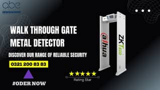 Walk Through Metal Detector Security Gate ( DAHUA / ZKTECO / GARRETT )