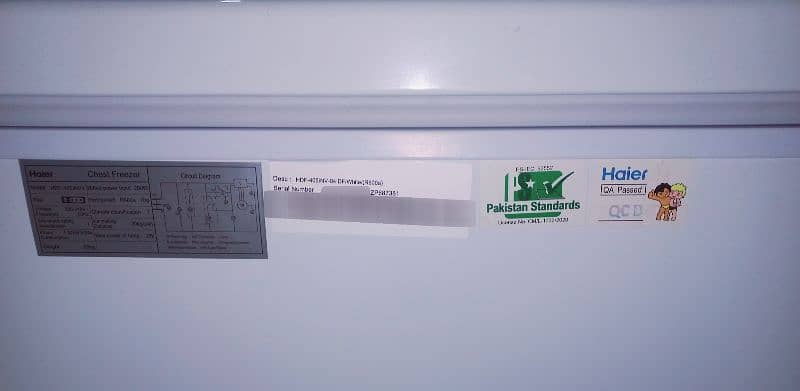 Haier Inverter HDF-405INV Single Door Deep Freezer 12