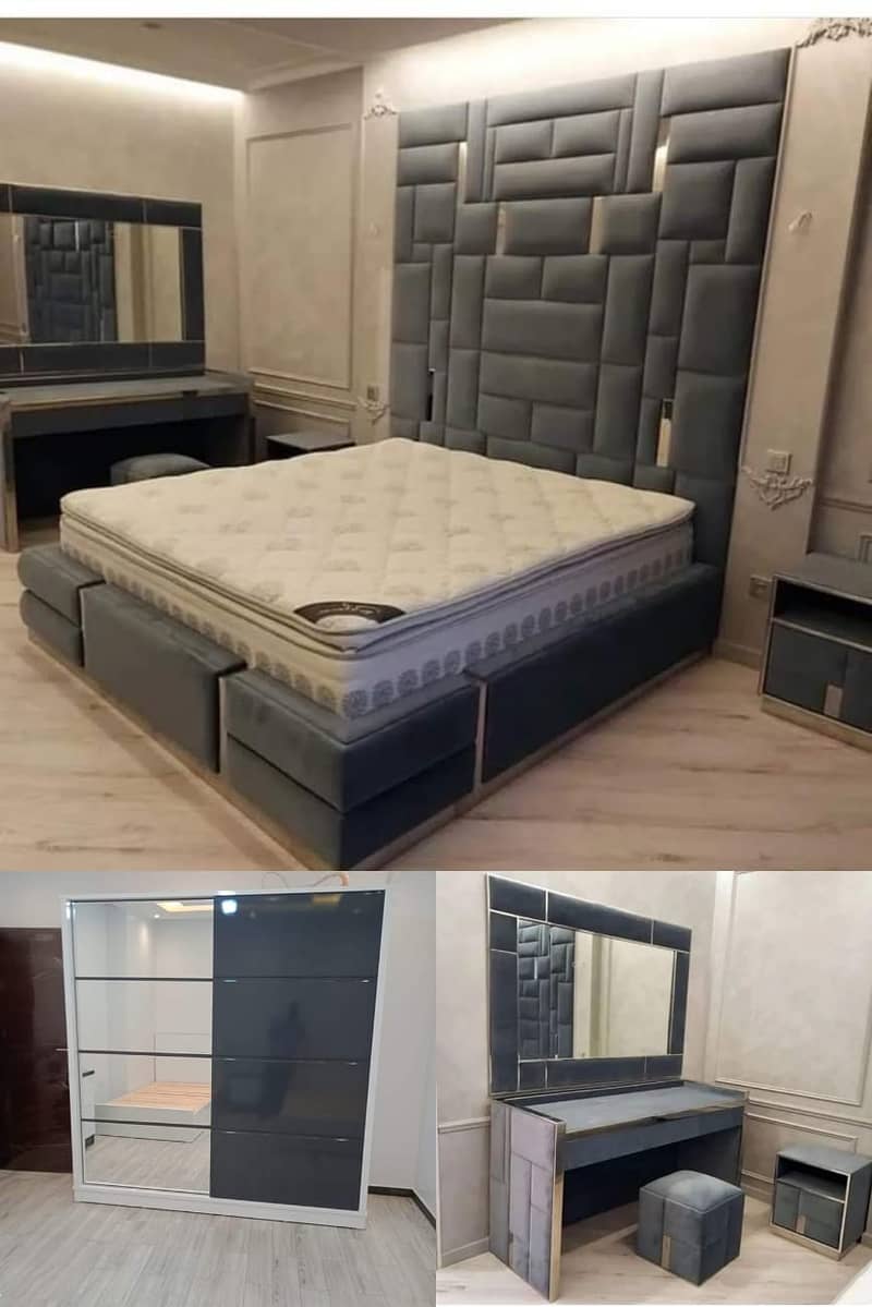 Double bed/Poshish bed/bed set/bed/furniture 8