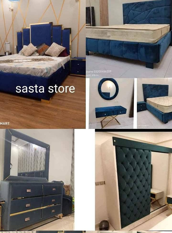 Double bed/Poshish bed/bed set/bed/furniture 14