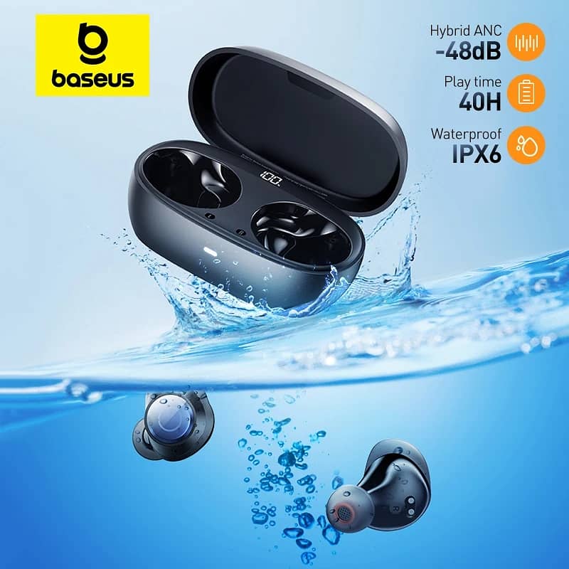 Baseus MA10 Pro Wireless Noise Cancellation Earphones. 2