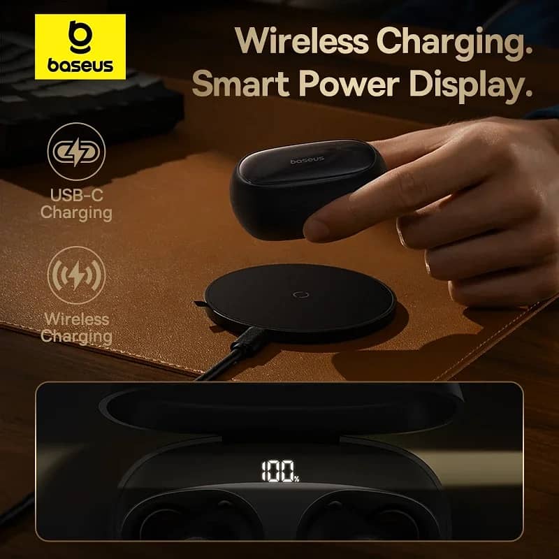 Baseus MA10 Pro Wireless Noise Cancellation Earphones. 4